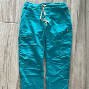 FIGS Yola Skinny Scrub Bottom Teal